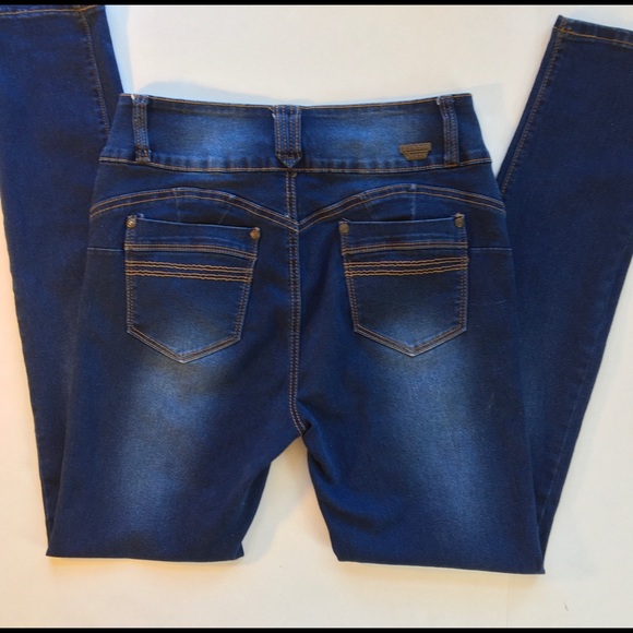 Bamboo Jeans High Rise Skinny Stretch 